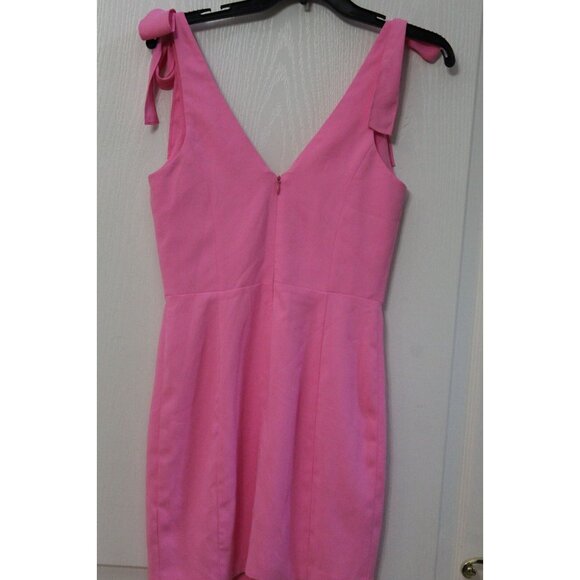 Amanda Uprichard Allora Dress in Shocking Pink REVOLVE Size Extra Small XS - Picture 2 of 4